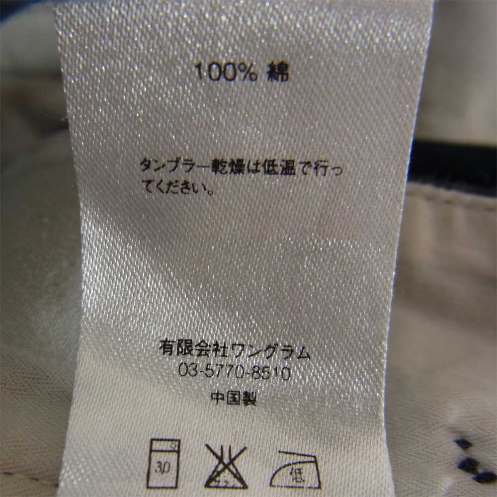 Supreme シュプリーム 14AW 刺繍 ワークパンツ チノパンツ ネイビー ネイビー系 30【中古】