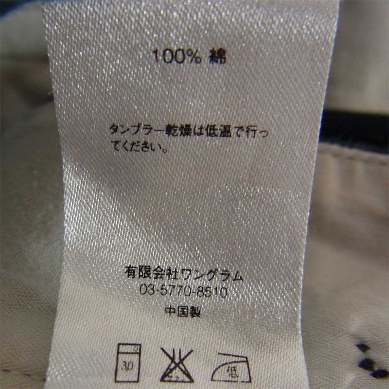 Supreme シュプリーム 14AW 刺繍 ワークパンツ チノパンツ ネイビー ネイビー系 30【中古】