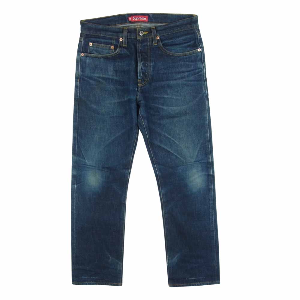 Supreme シュプリーム セルビッチ ボタン フライ デニム パンツ  インディゴブルー系 30【中古】