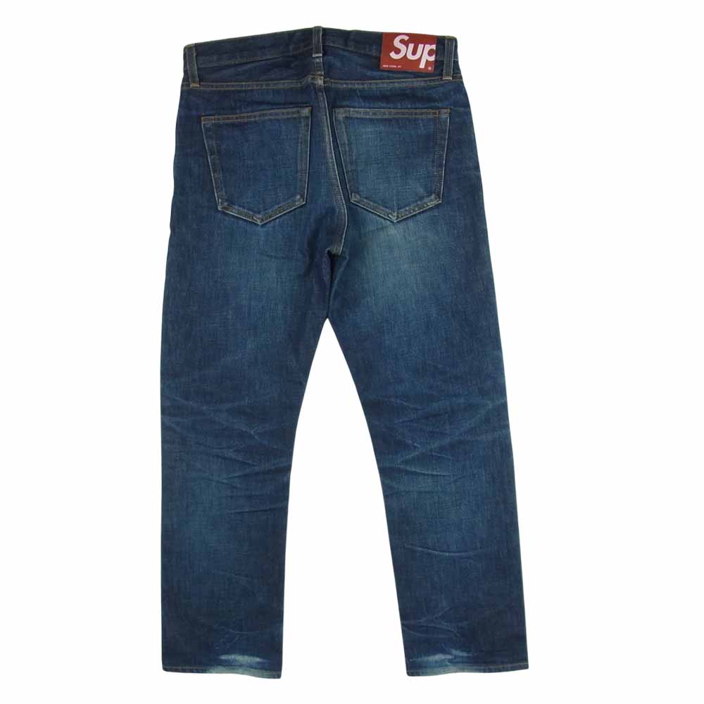 Supreme シュプリーム セルビッチ ボタン フライ デニム パンツ  インディゴブルー系 30【中古】