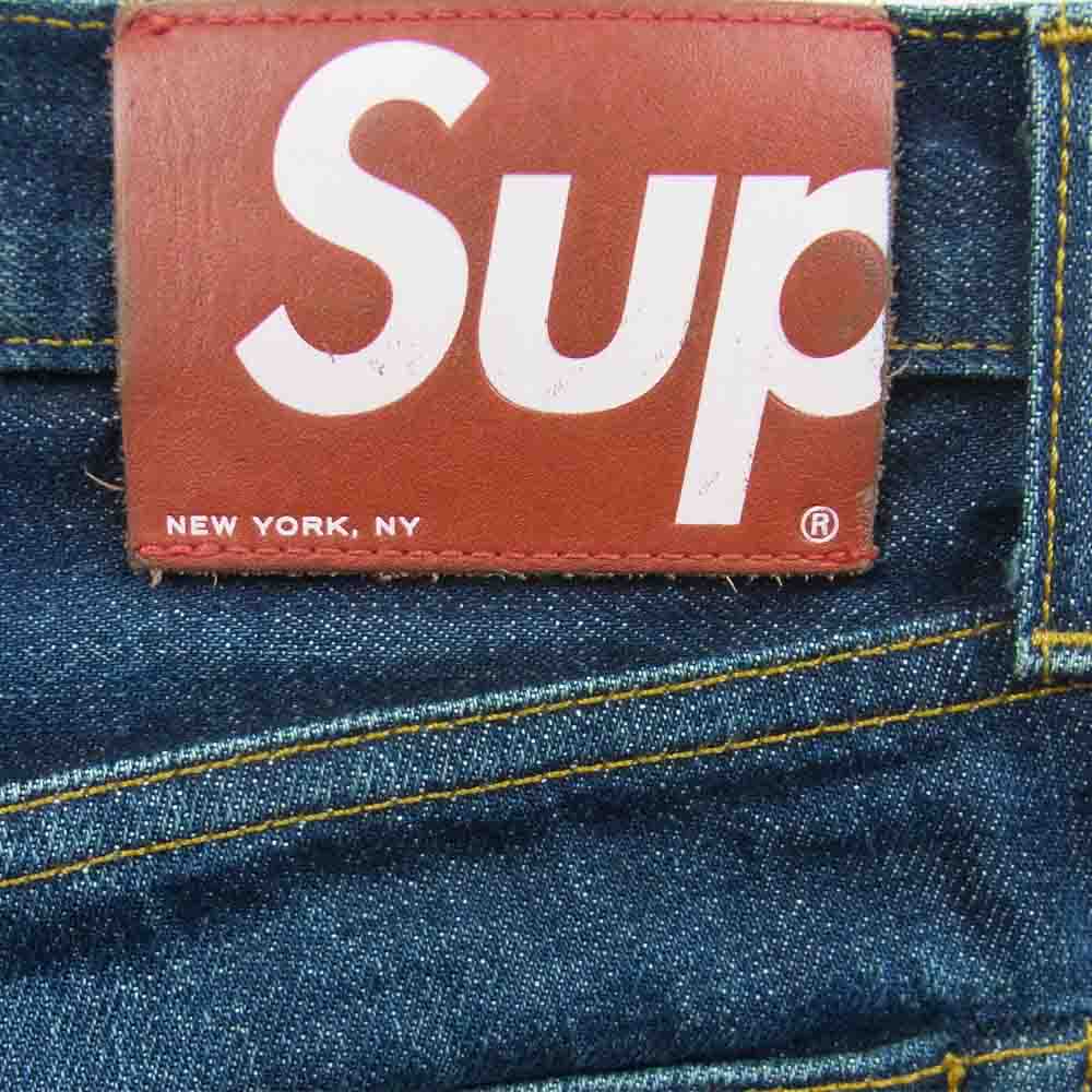 Supreme シュプリーム セルビッチ ボタン フライ デニム パンツ  インディゴブルー系 30【中古】