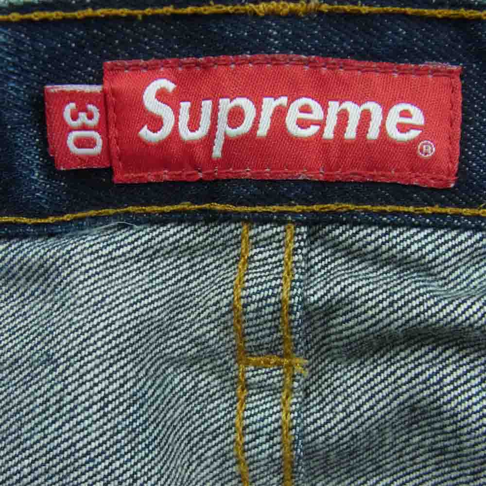 Supreme シュプリーム セルビッチ ボタン フライ デニム パンツ  インディゴブルー系 30【中古】