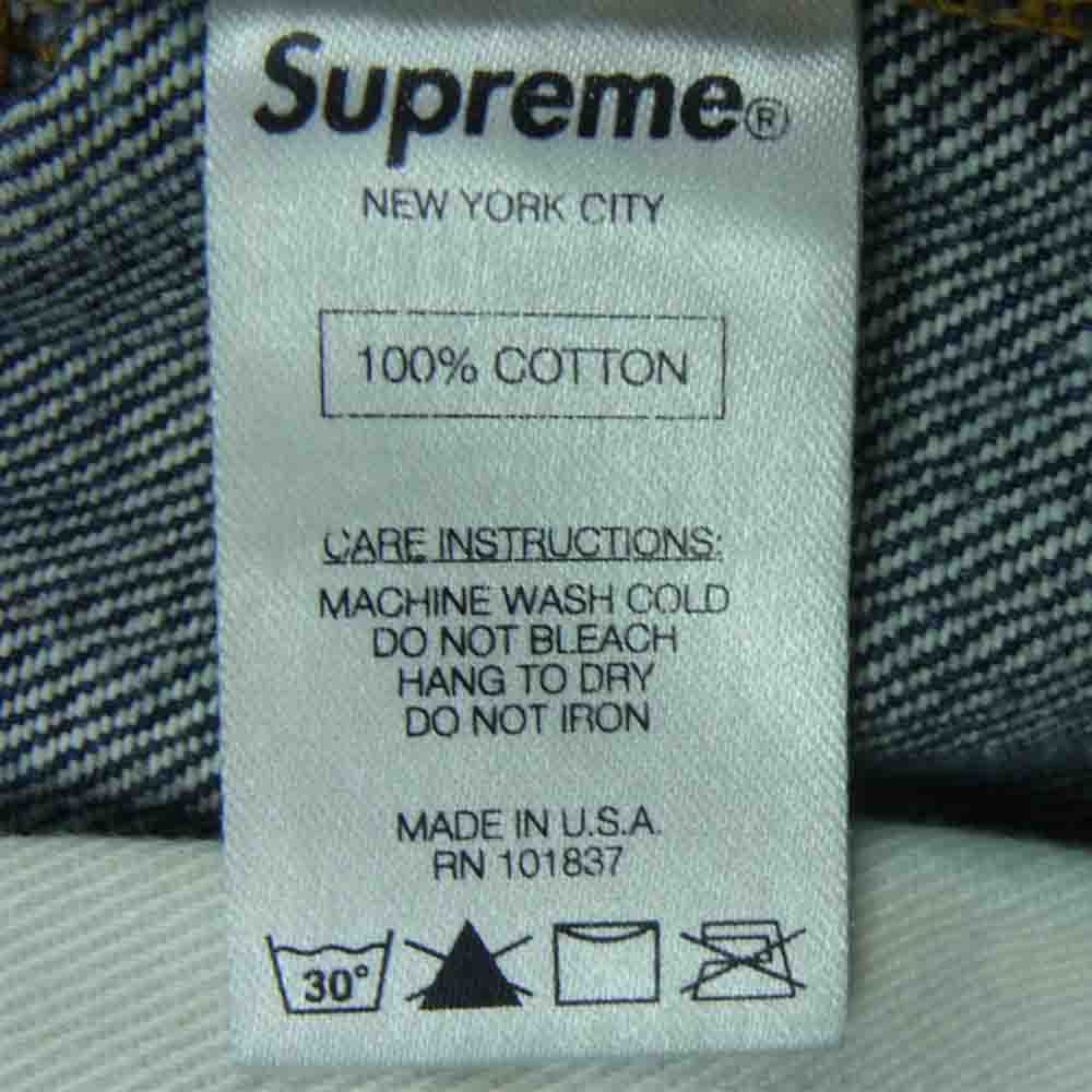 Supreme シュプリーム セルビッチ ボタン フライ デニム パンツ  インディゴブルー系 30【中古】