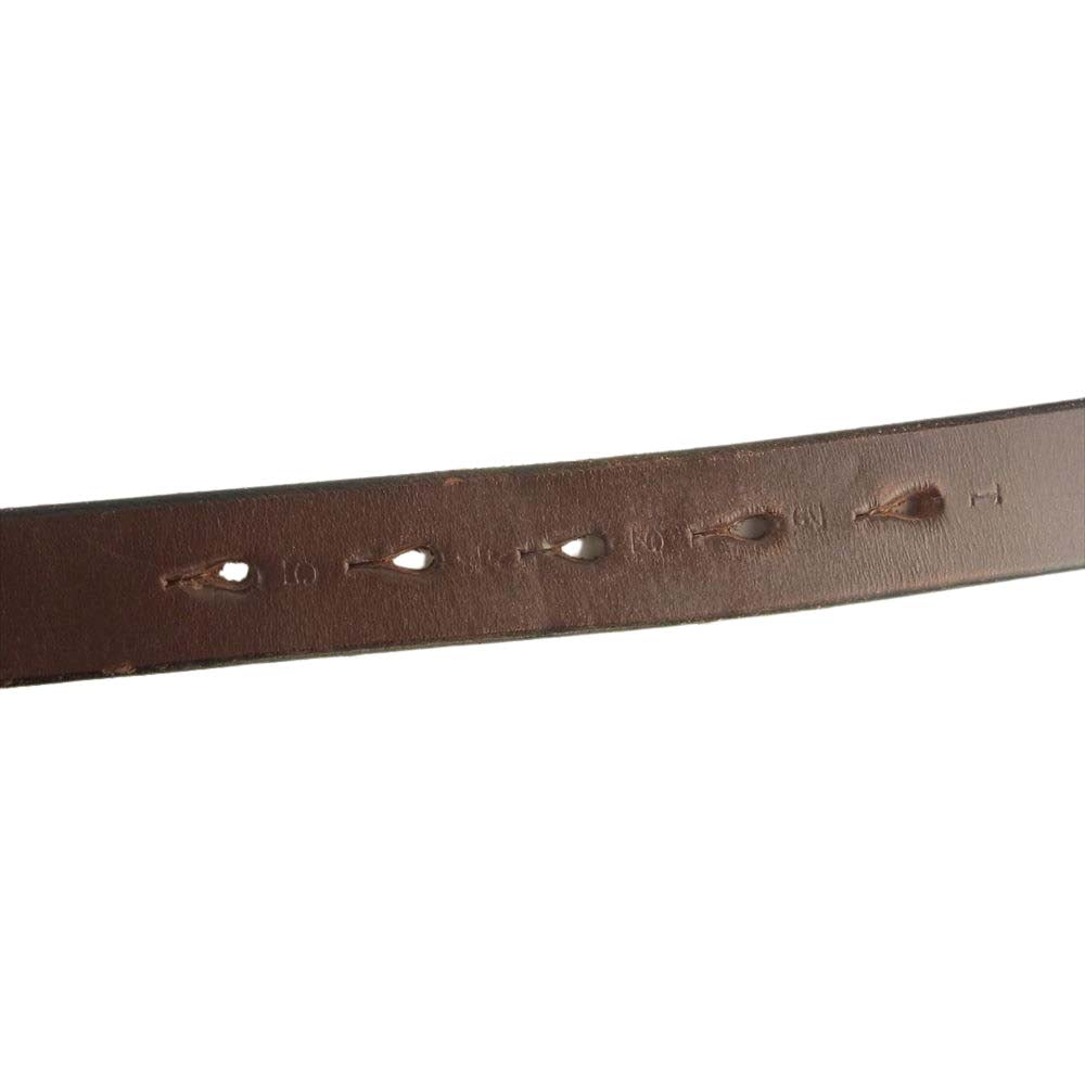 ジャベツクリフ 英国製 レザー ベルト ブラウン系【中古】