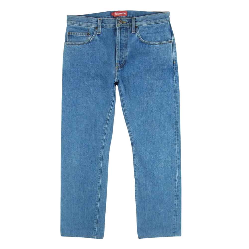 Supreme シュプリーム セルビッチ ボタン フライ デニム パンツ  インディゴブルー系 30【中古】