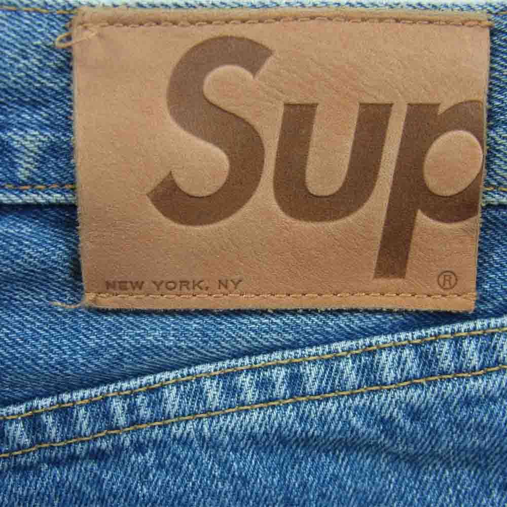Supreme シュプリーム セルビッチ ボタン フライ デニム パンツ  インディゴブルー系 30【中古】