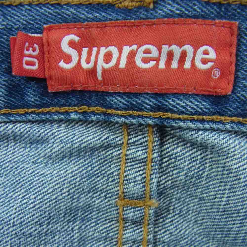 Supreme シュプリーム セルビッチ ボタン フライ デニム パンツ  インディゴブルー系 30【中古】