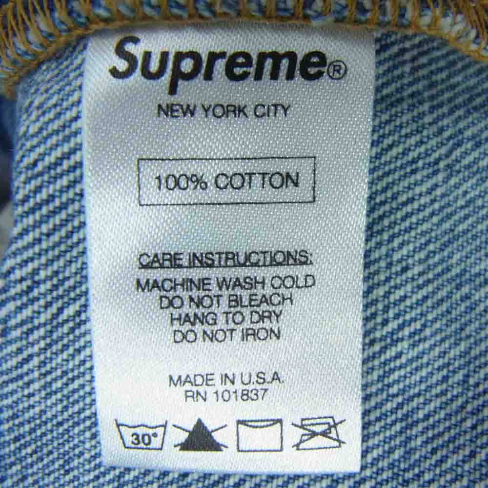 Supreme シュプリーム セルビッチ ボタン フライ デニム パンツ  インディゴブルー系 30【中古】