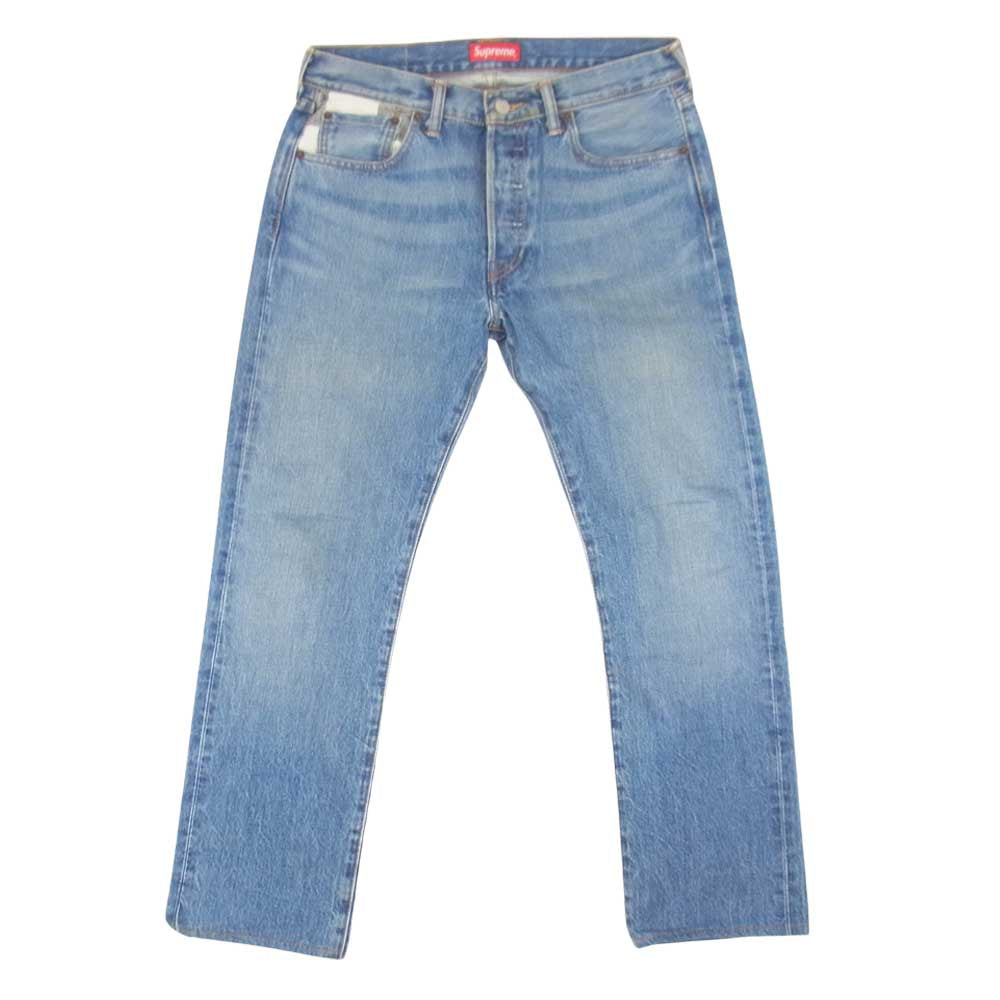 Supreme シュプリーム 14AW × Levis 501 jeans シュプリーム リーバイス デニム パンツ インディゴブルー系 30【中古】