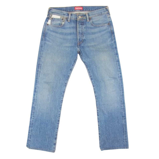 Supreme シュプリーム 14AW × Levis 501 jeans シュプリーム リーバイス デニム パンツ インディゴブルー系 30【中古】