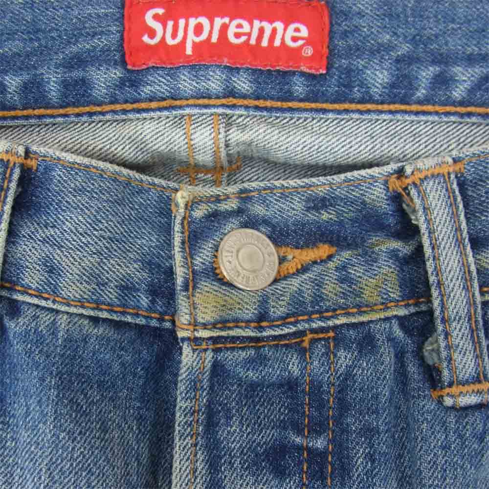Supreme シュプリーム 14AW × Levis 501 jeans シュプリーム リーバイス デニム パンツ インディゴブルー系 30【中古】