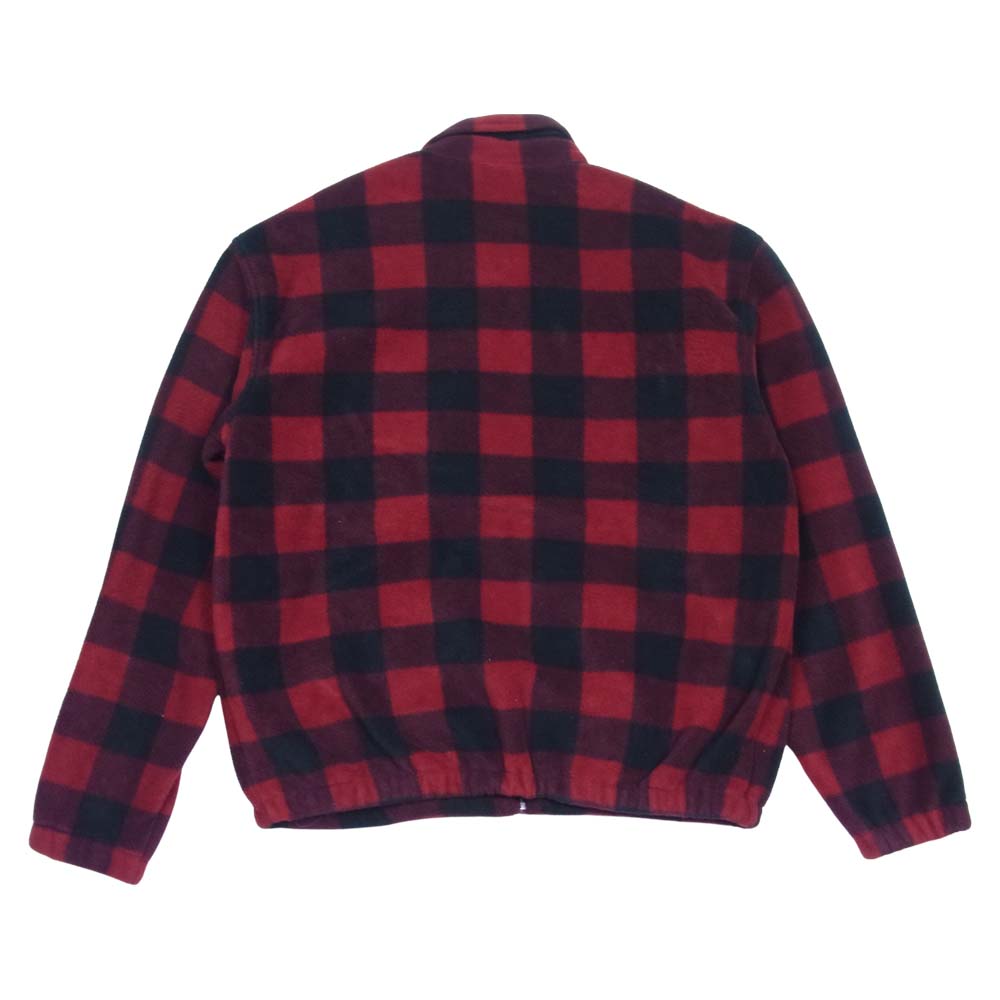 パレス × Polo Ralph Lauren チェック フリースジャケット レッド系 S【中古】