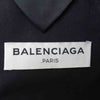 BALENCIAGA バレンシアガ 国内正規品 375884 TMI10 ウール 2B セットアップ テーラードジャケット スラックスパンツ ブラック系 46【中古】