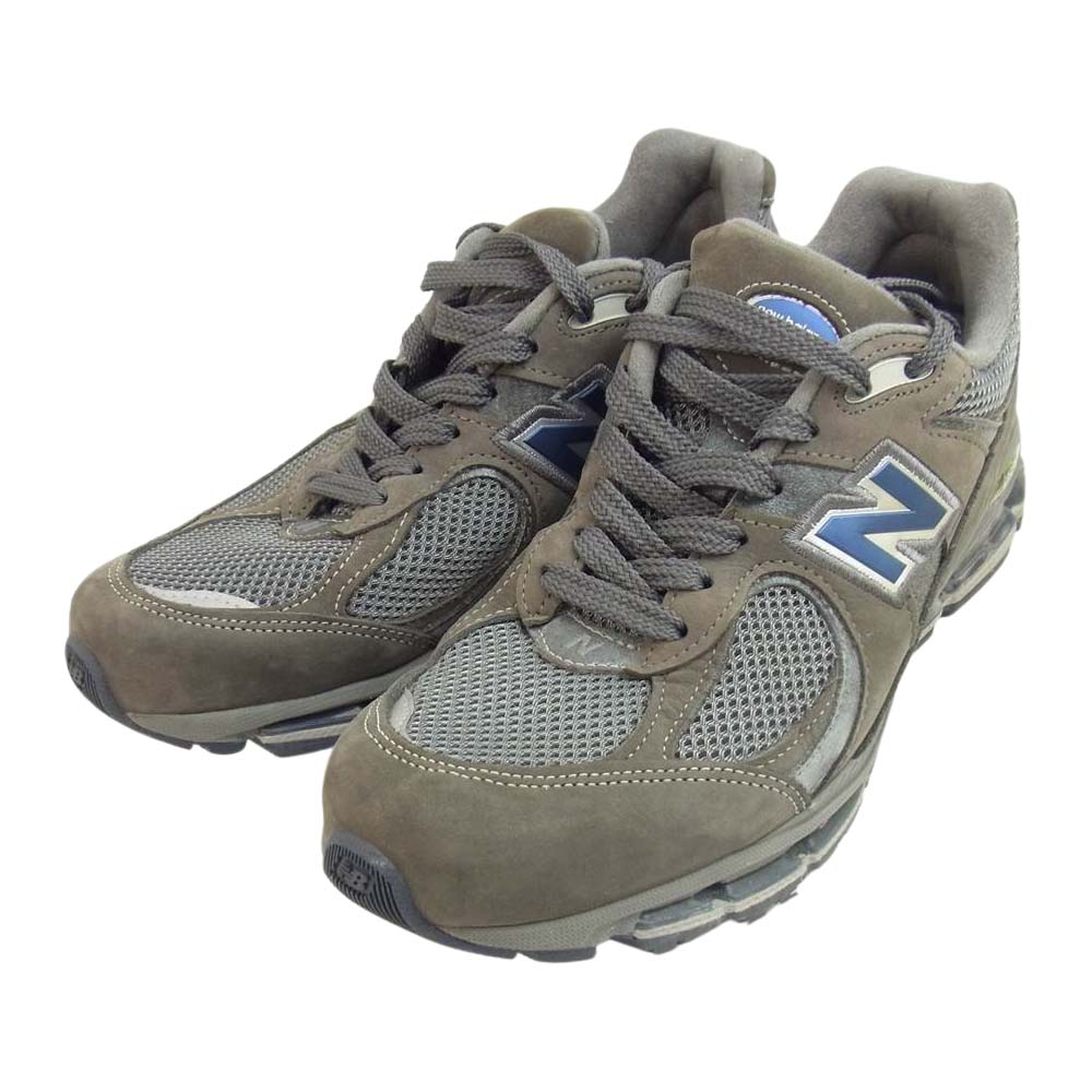 NEW BALANCE ニューバランス Made in the USA アメリカ製 MR2002CU グレー茶色系 26.5cm【中古】