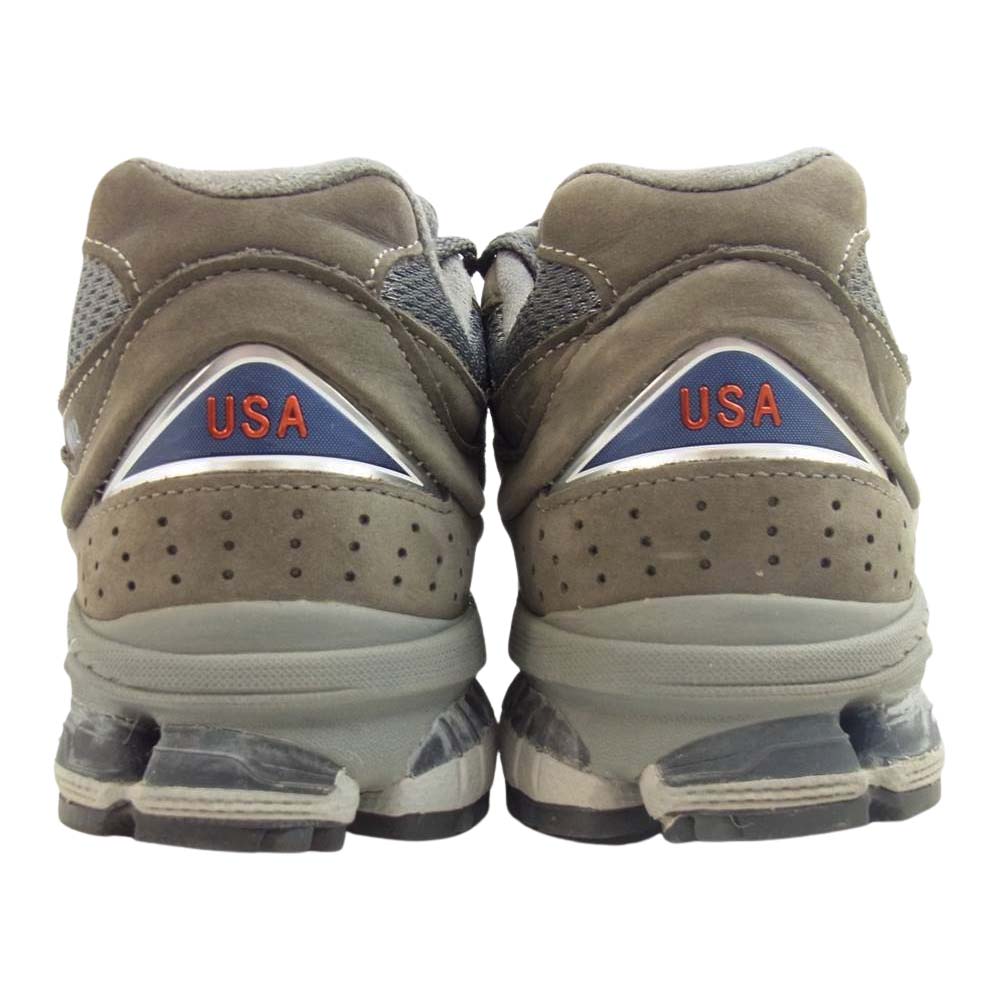 NEW BALANCE ニューバランス Made in the USA アメリカ製 MR2002CU グレー茶色系 26.5cm【中古】