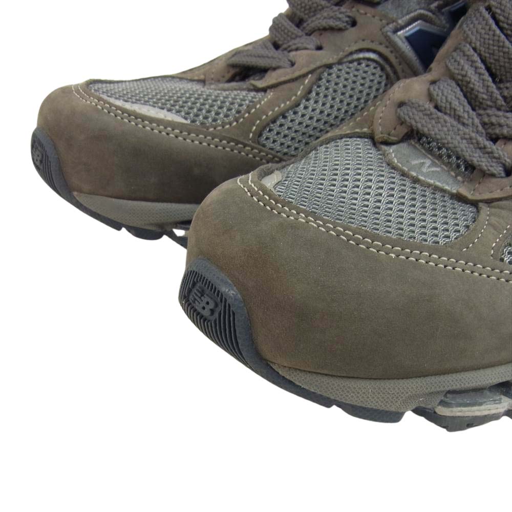 NEW BALANCE ニューバランス Made in the USA アメリカ製 MR2002CU グレー茶色系 26.5cm【中古】