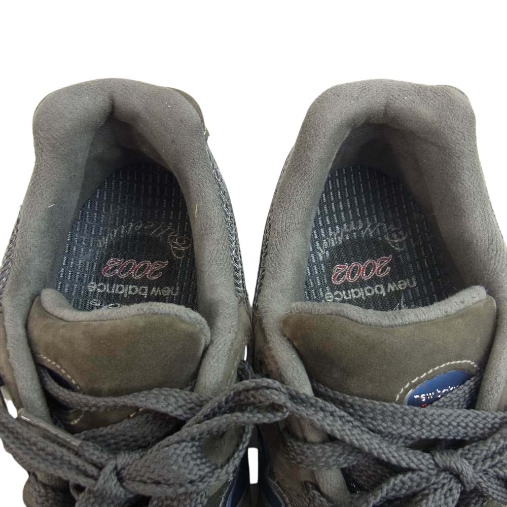 NEW BALANCE ニューバランス Made in the USA アメリカ製 MR2002CU グレー茶色系 26.5cm【中古】