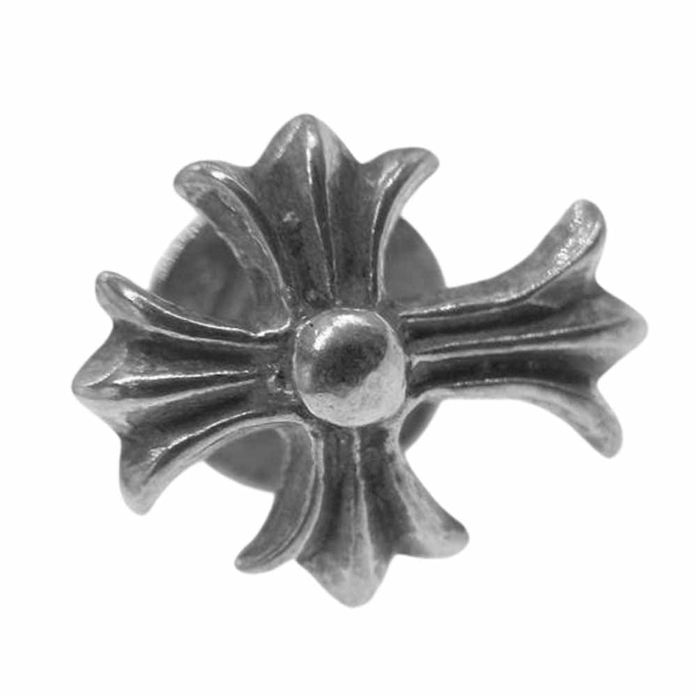 CHROME HEARTS クロムハーツ（原本無） No2 CH CRS クロス スタッド ピアス シルバー系【中古】