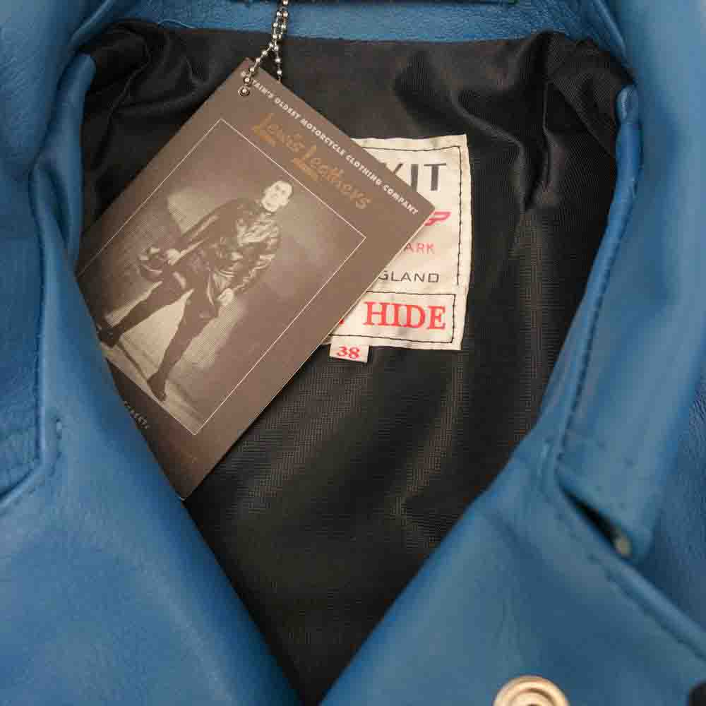 Lewis Leathers ルイスレザー 441T CYCLONE TIGHT FIT ヴィンテージターコイズ ホースハイド サイクロン タイトフィット ブルー系 38【中古】