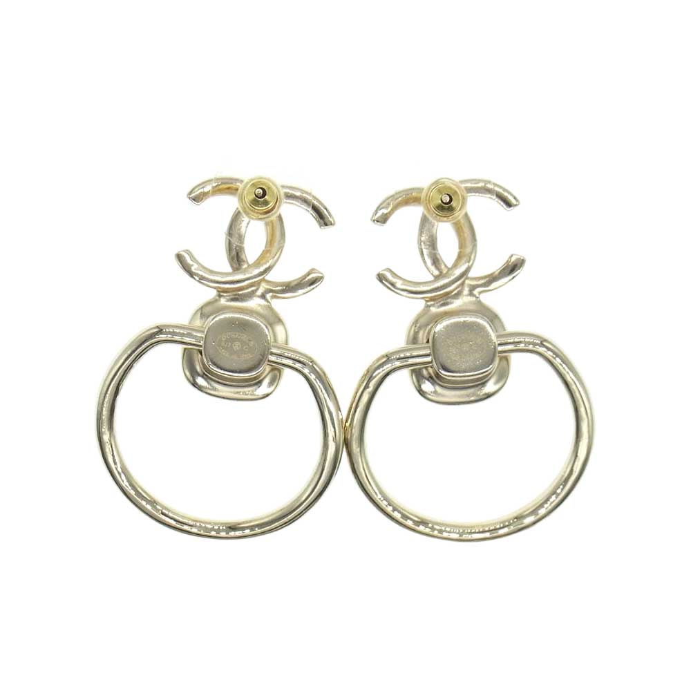 CHANEL シャネル B22C フェイクパール ココマーク ピアス【美品】【中古】