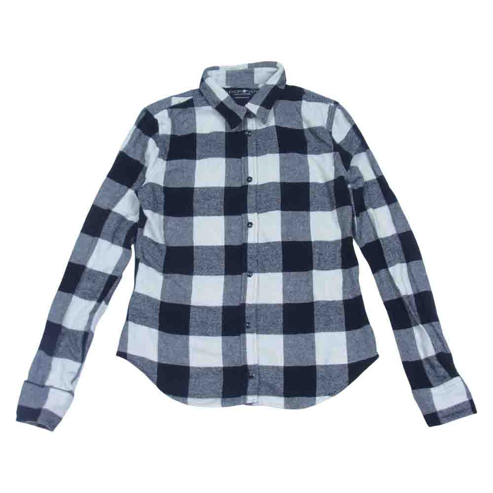 ハイドロゲン ブロックチェック シャツ ブラック系 S【中古】