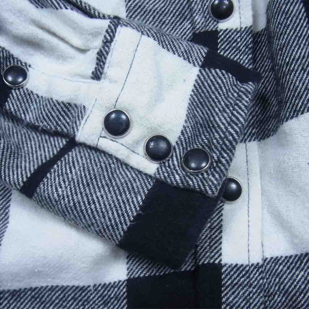 ハイドロゲン ブロックチェック シャツ ブラック系 S【中古】