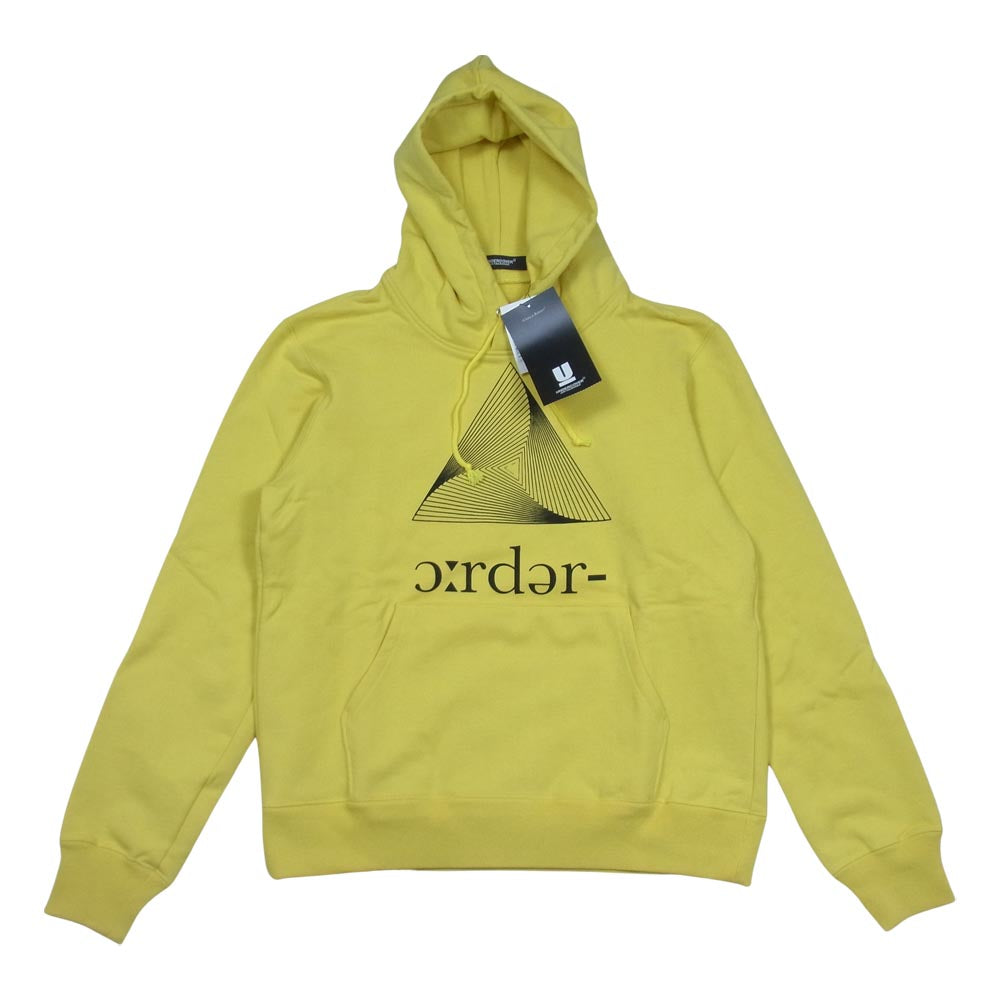 UNDERCOVER アンダーカバー 18SS UCV4815-2 Telescope Hoodie テレスコープ フーディ プリント プルオーバー パーカー イエロー系 3【新古品】【未使用】【中古】