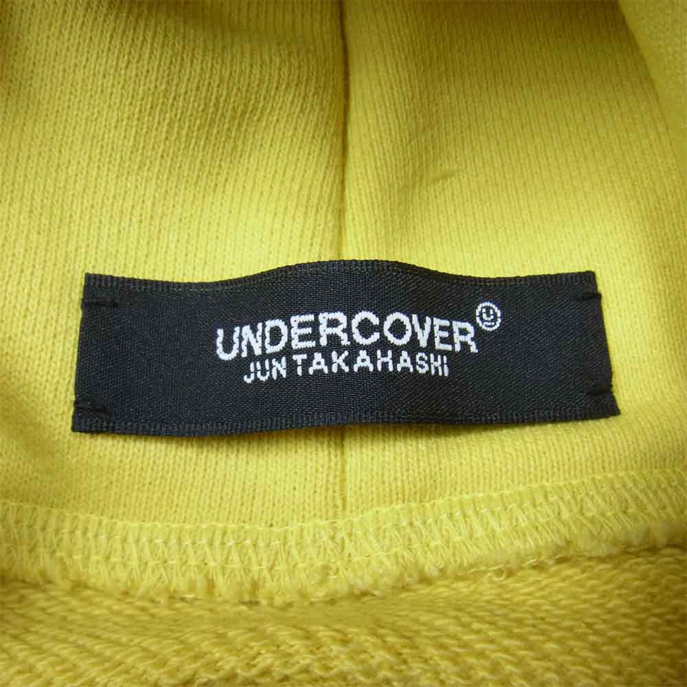 UNDERCOVER アンダーカバー 18SS UCV4815-2 Telescope Hoodie テレスコープ フーディ プリント プルオーバー パーカー イエロー系 3【新古品】【未使用】【中古】