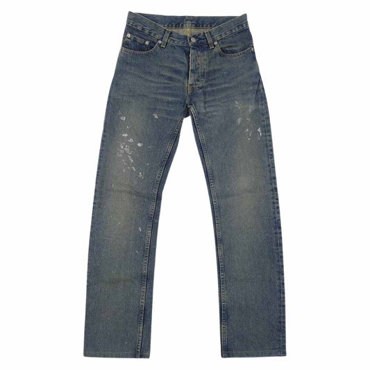 HELMUT LANG ヘルムートラング HELMUT LANG jeans 国内正規品 バスストップタグ 90S 後期 ペイント加工 デニムパンツ インディゴブルー系 27【中古】
