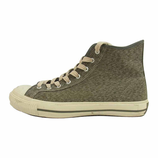 Nigel Cabourn ナイジェルケーボン ARMY TRAINERS  アーミートレーナー ハイカット スニーカー グリーン系 8.5【中古】