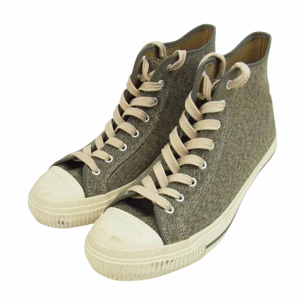 Nigel Cabourn ナイジェルケーボン ARMY TRAINERS  アーミートレーナー ハイカット スニーカー グリーン系 8.5【中古】