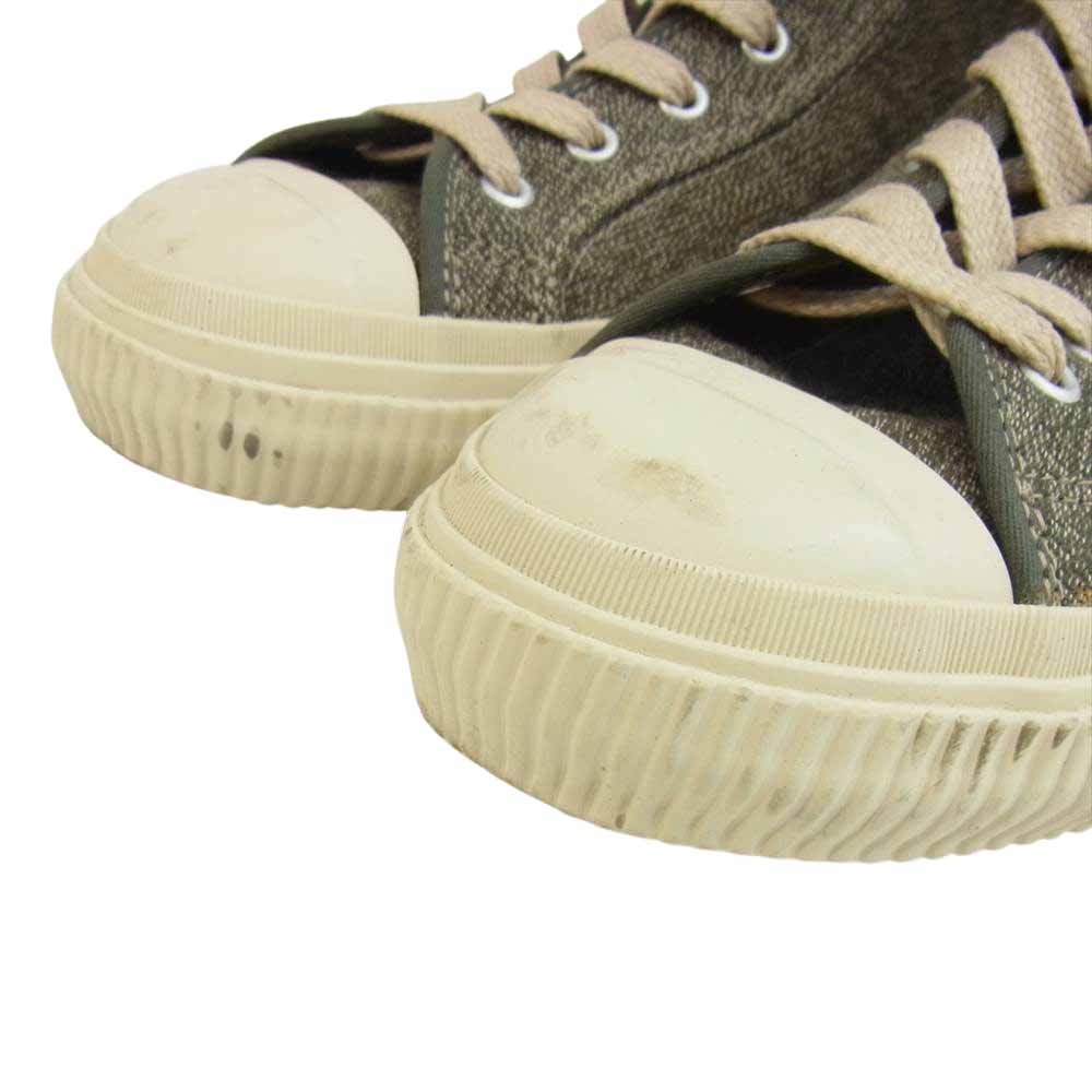Nigel Cabourn ナイジェルケーボン ARMY TRAINERS  アーミートレーナー ハイカット スニーカー グリーン系 8.5【中古】