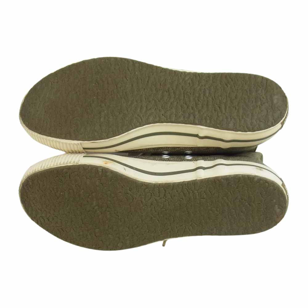 Nigel Cabourn ナイジェルケーボン ARMY TRAINERS  アーミートレーナー ハイカット スニーカー グリーン系 8.5【中古】