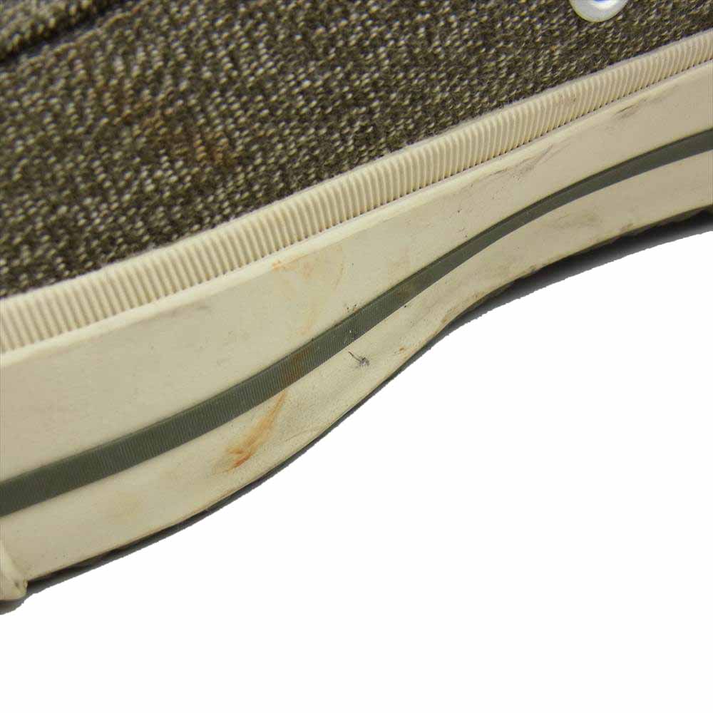 Nigel Cabourn ナイジェルケーボン ARMY TRAINERS  アーミートレーナー ハイカット スニーカー グリーン系 8.5【中古】