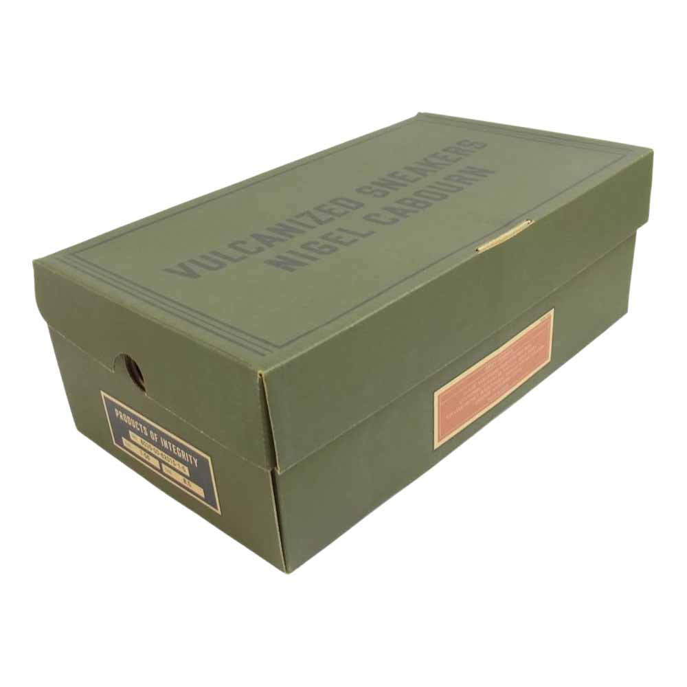 Nigel Cabourn ナイジェルケーボン ARMY TRAINERS  アーミートレーナー ハイカット スニーカー グリーン系 8.5【中古】