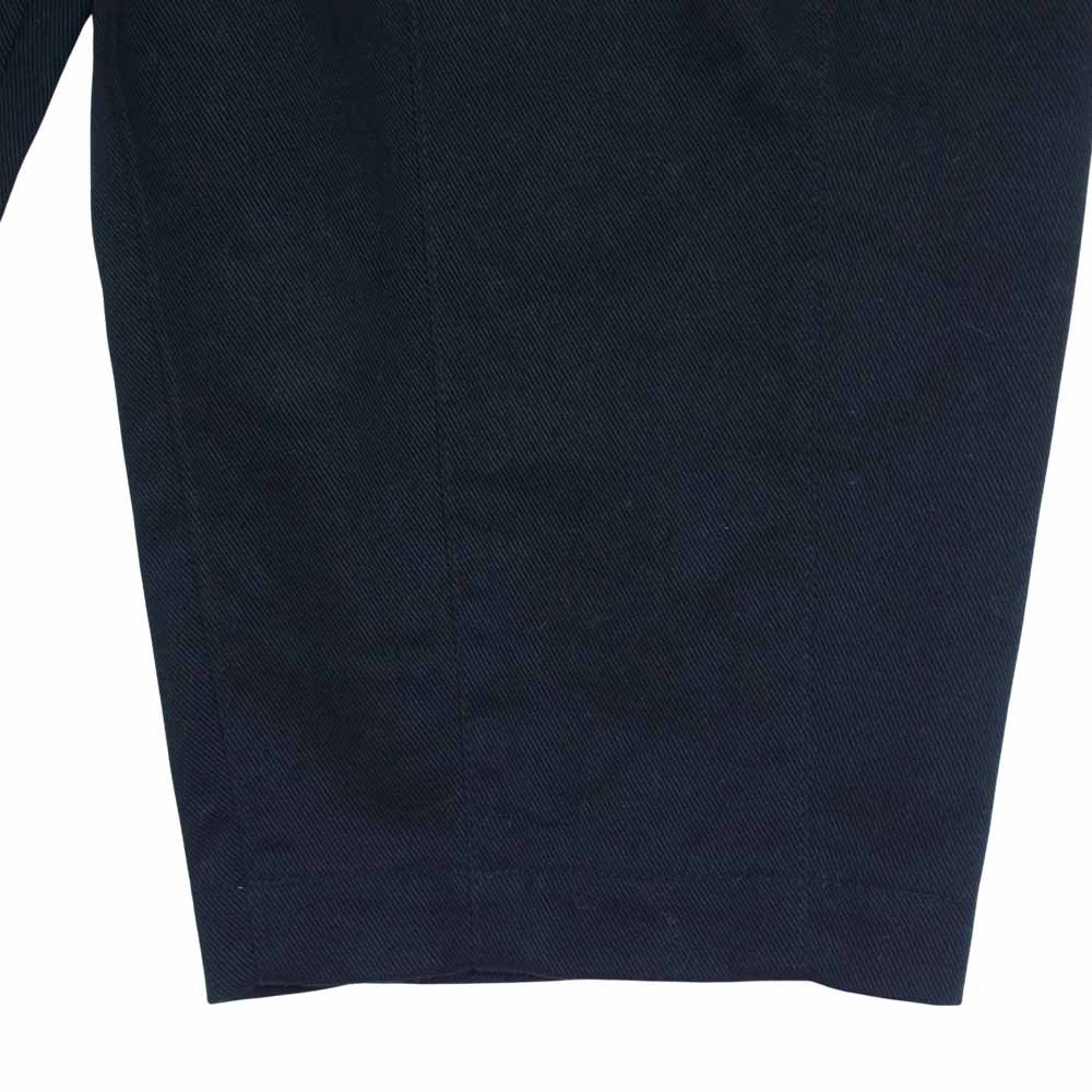 COMME des GARCONS コムデギャルソン HOMME オム AD2020 HF-P042 コットンツイル 2タック ワイド テーパード パンツ ブラック系 S【中古】