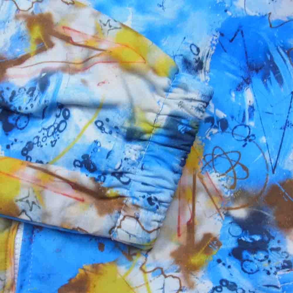 COMME des GARCONS コムデギャルソン Shirt Futura 20AW W28171 フランス製 フューチャラ グラフィック プリント フーデッド ジャケット ライトブルー系 S【美品】【中古】