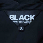 COMME des GARCONS コムデギャルソン BLACK AD2020 1G-C005 製品洗い加工 バック刺繍 ライナー ロング コート ブラック系 S【美品】【中古】