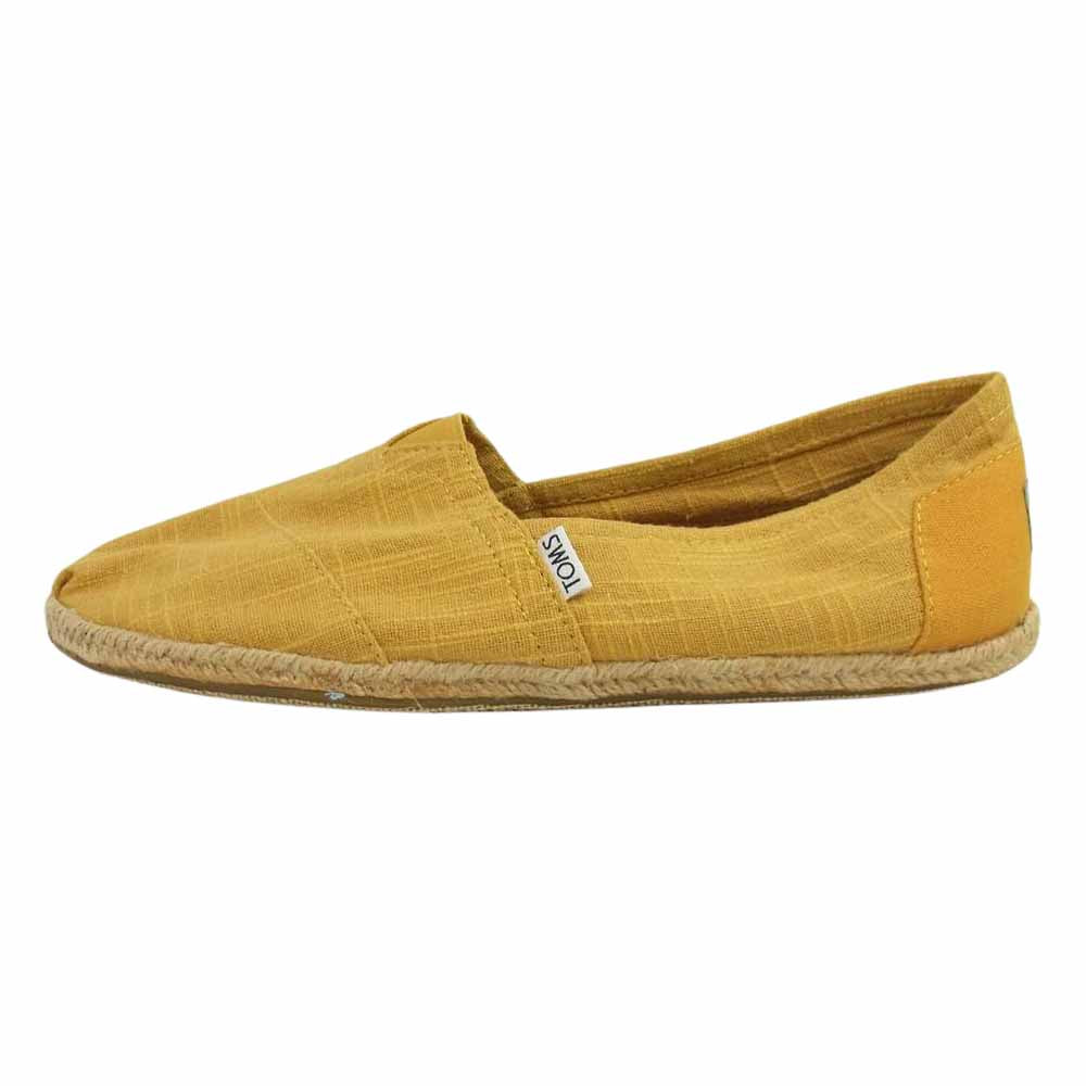 トムス Classics キャンバス スリッポン シューズ イエロー系 10.5【新古品】【未使用】【中古】