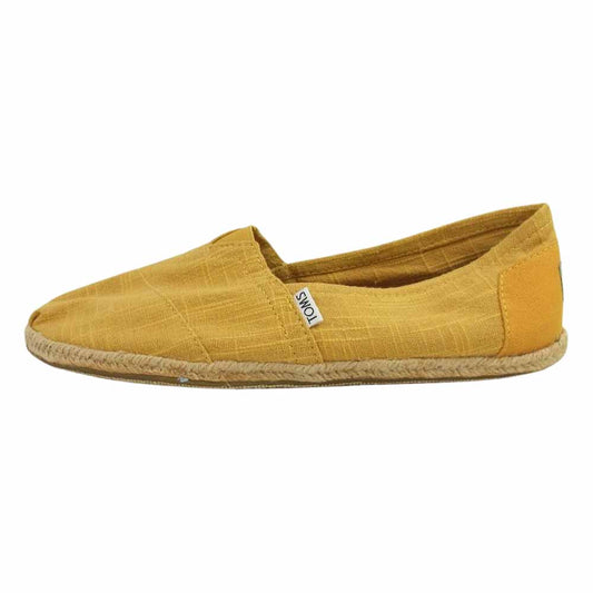 トムス Classics キャンバス スリッポン シューズ イエロー系 10.5【新古品】【未使用】【中古】