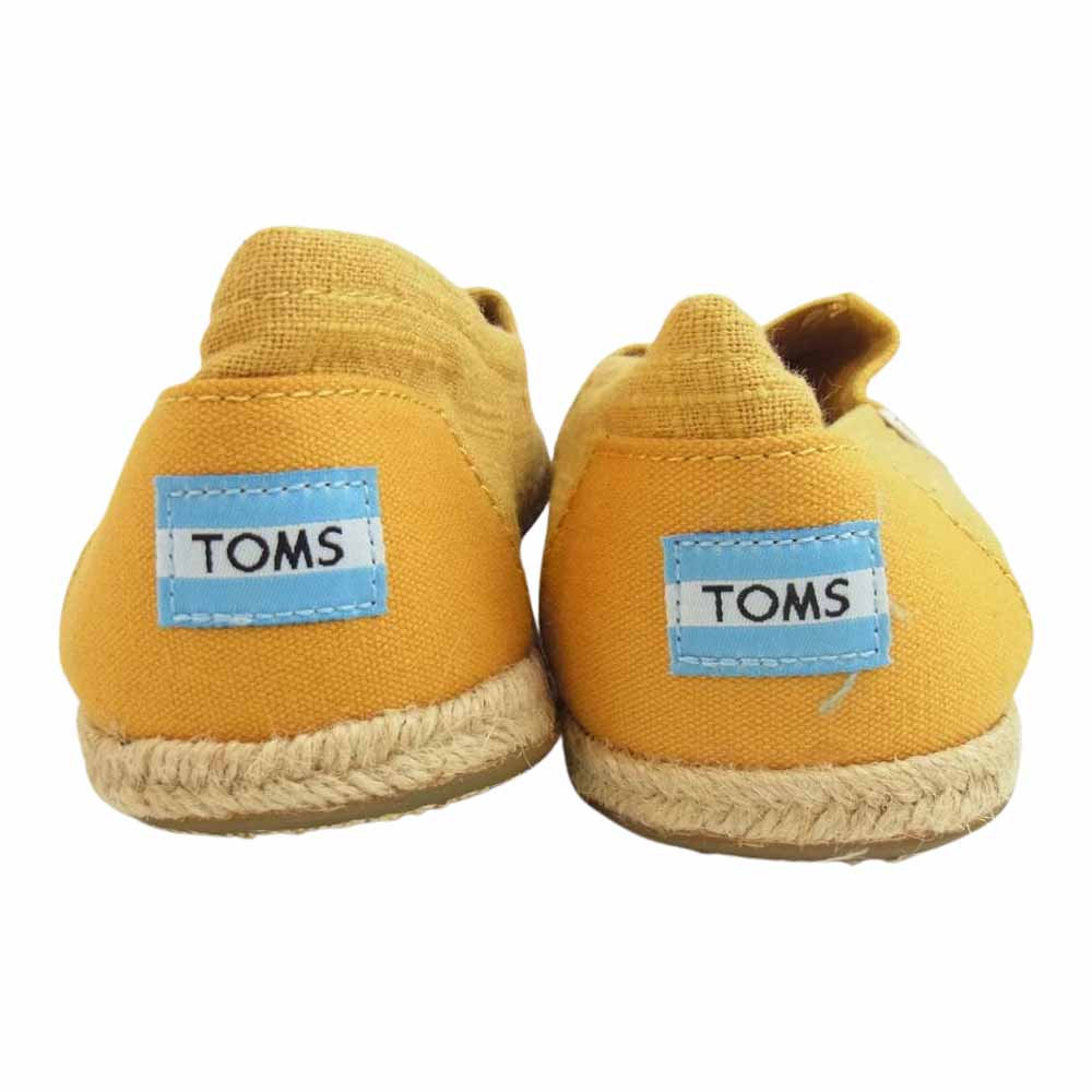 トムス Classics キャンバス スリッポン シューズ イエロー系 10.5【新古品】【未使用】【中古】