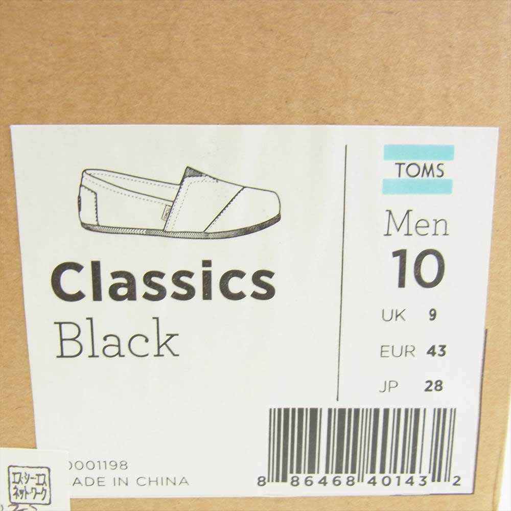 トムス Classics キャンバス スリッポン シューズ イエロー系 10.5【新古品】【未使用】【中古】