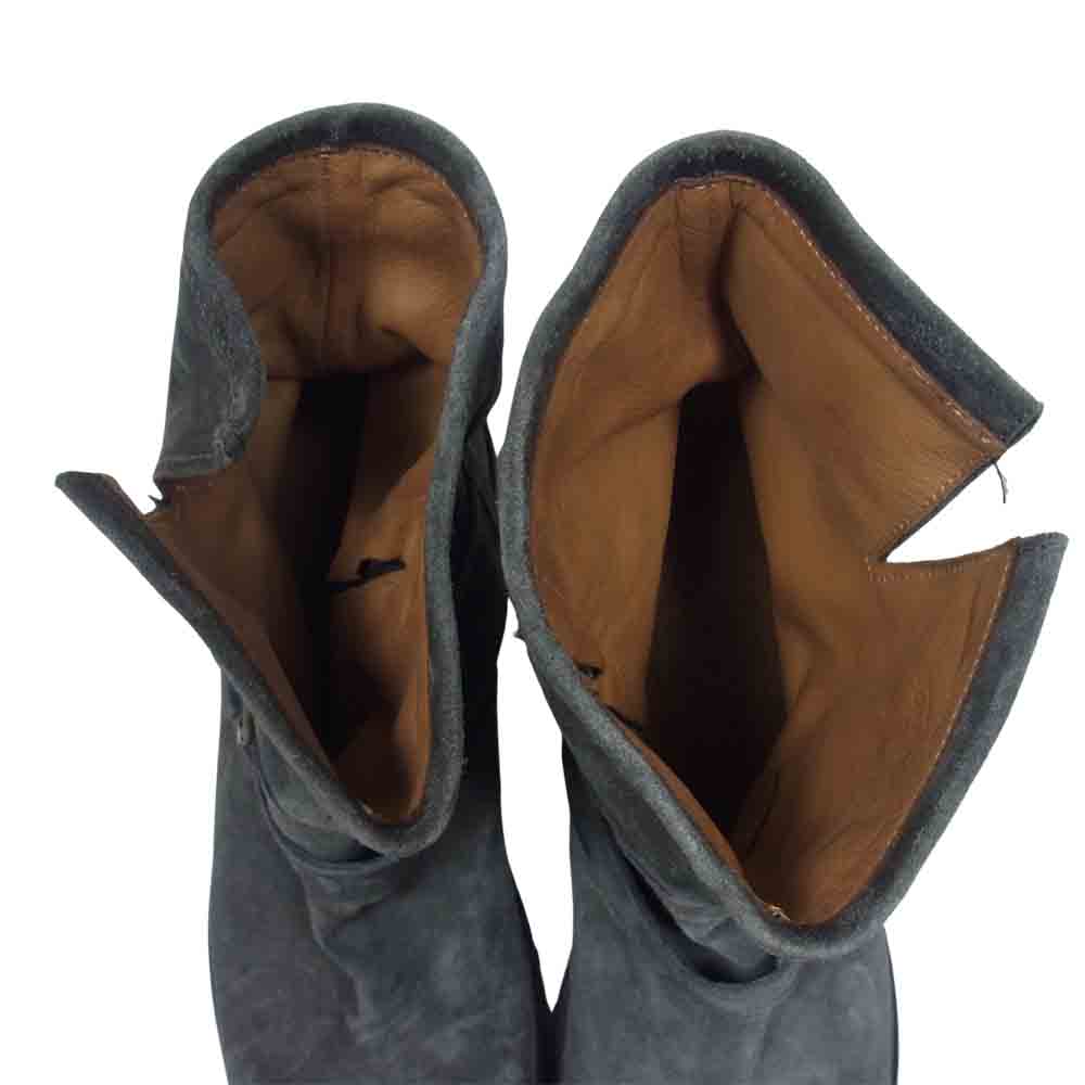 フィオレンティーニベイカー スエード サイドジップ ショート エンジニア ブーツ グレー系 44【中古】