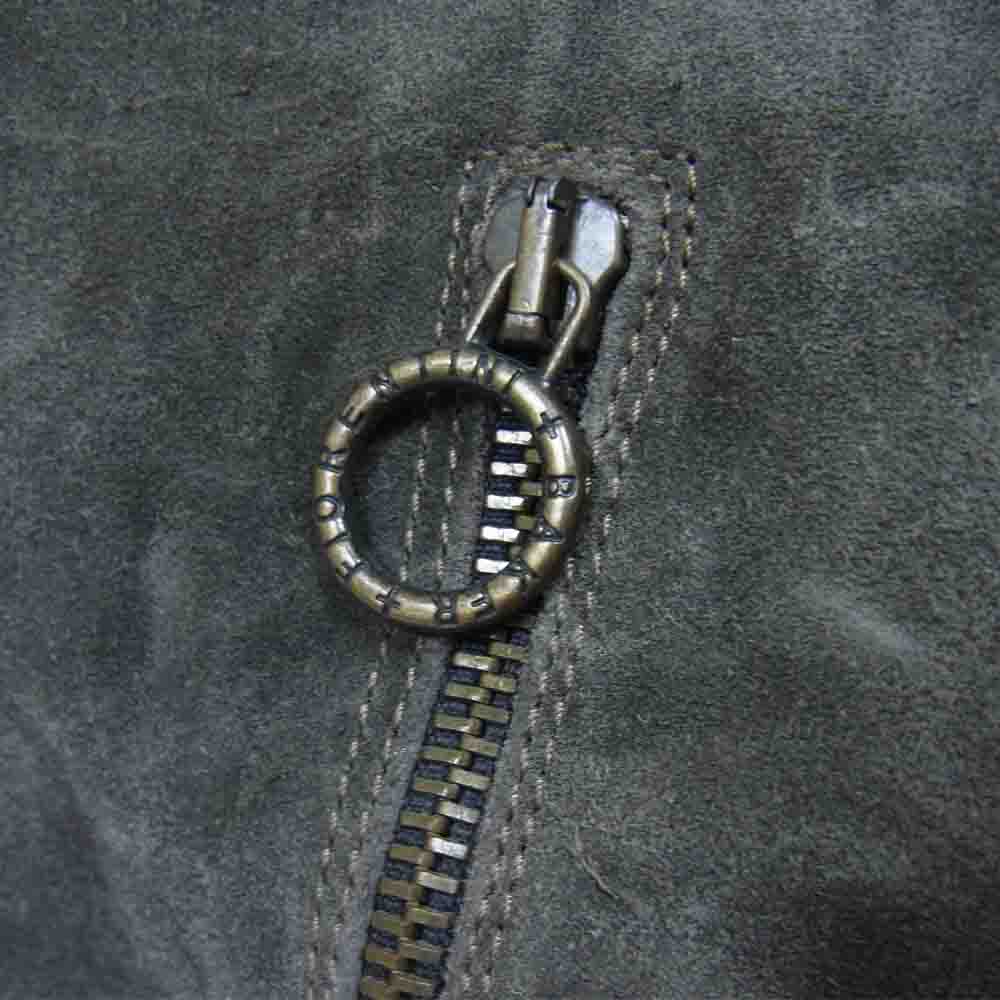 フィオレンティーニベイカー スエード サイドジップ ショート エンジニア ブーツ グレー系 44【中古】