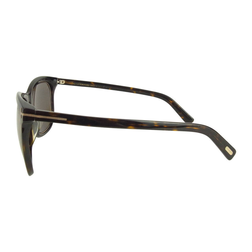 TOM FORD トムフォード TF415-D Tロゴ ウェリントン サングラス ブラウン系 57□20ー145【美品】【中古】