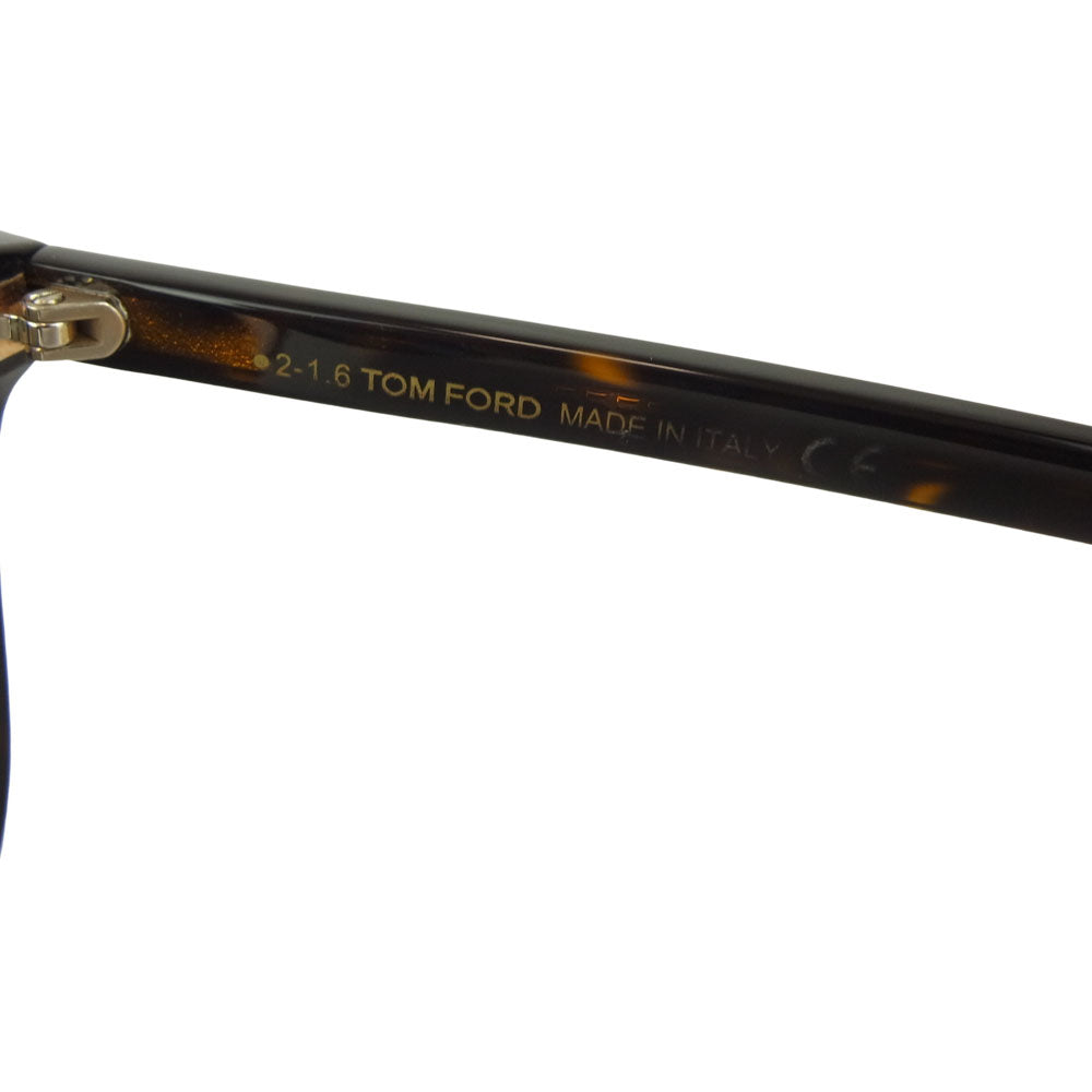 TOM FORD トムフォード TF415-D Tロゴ ウェリントン サングラス ブラウン系 57□20ー145【美品】【中古】