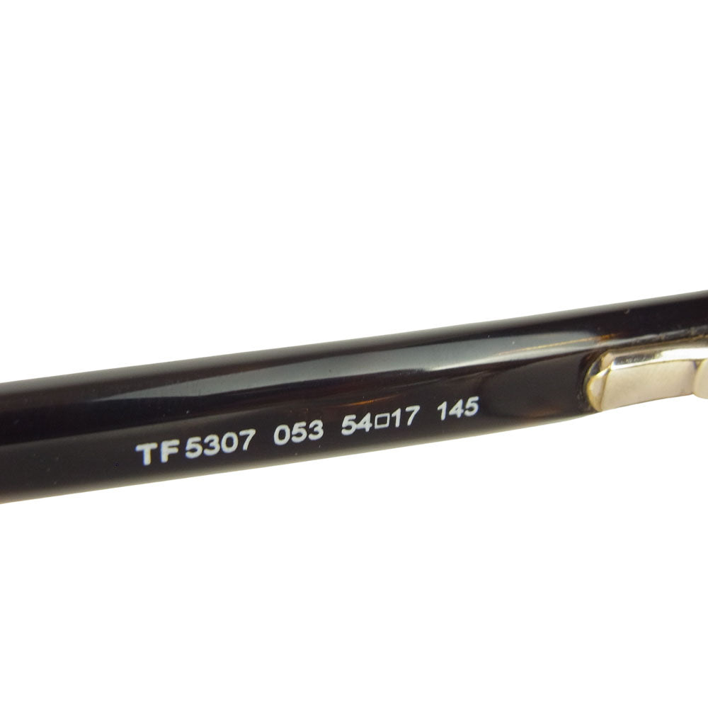 TOM FORD トムフォード TF5307 サーモント 眼鏡 メガネ ブラウン系 54□170 145【中古】