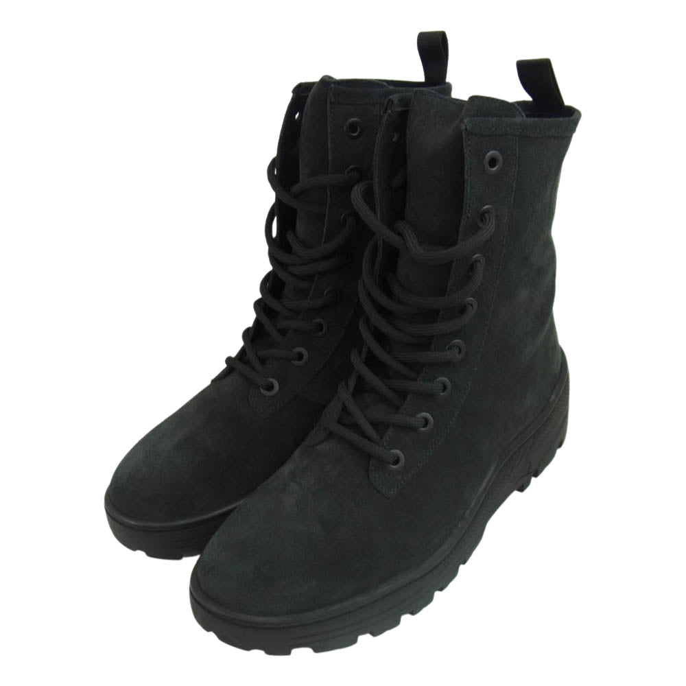 イージー シーズン6 国内正規品 イーストランドタグ KM5015.070 Thick Suede Combat Boot スエード コンバット ブーツ ブラック系 43【新古品】【未使用】【中古】