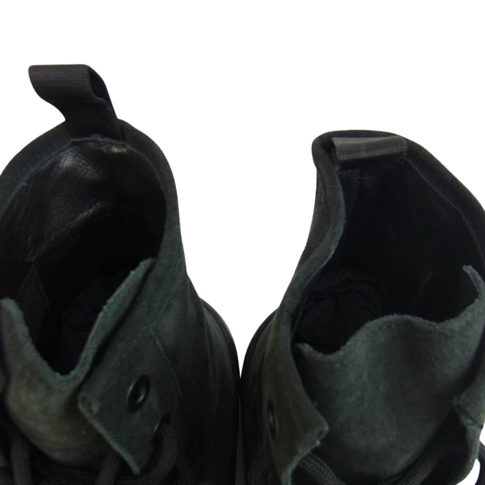 イージー シーズン6 国内正規品 イーストランドタグ KM5015.070 Thick Suede Combat Boot スエード コンバット ブーツ ブラック系 43【新古品】【未使用】【中古】