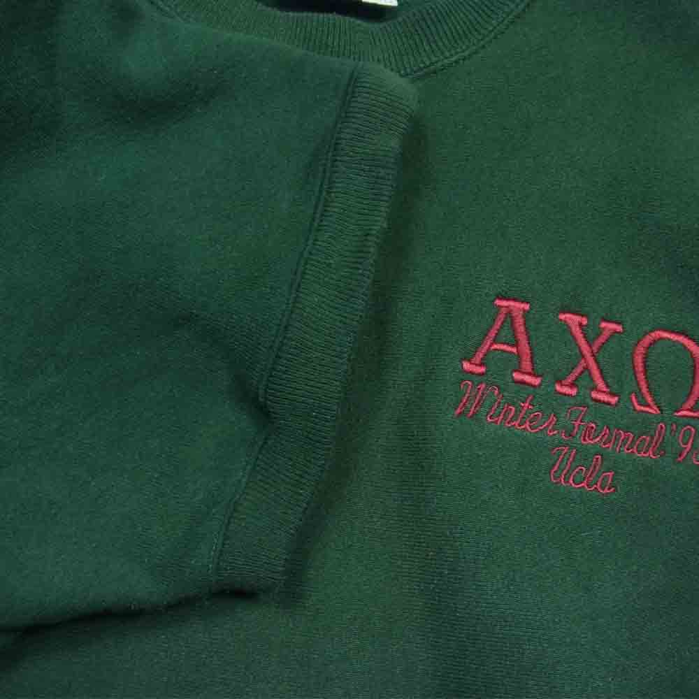 Lee リー ヴィンテージ USA製 胸刺繍 半袖 スウェット グリーン系 XL【中古】